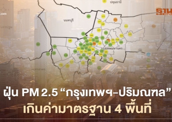 ค่าฝุ่น PM2.5 เช้านี้